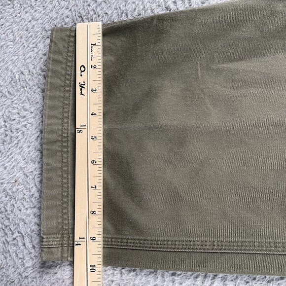 Duluth Trading Co Carpenter Pants Mens 40x34 Twill Relaxed Fit Green Khaki - Picture 6 of 8